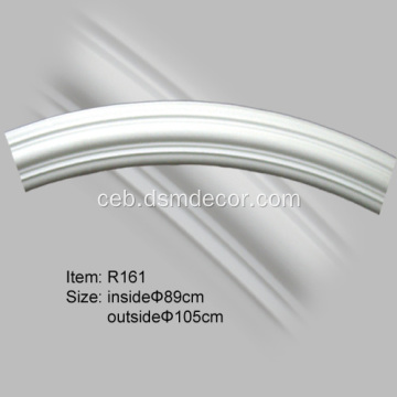 Curved Crown Mouldings para sa Interior Dekorasyon